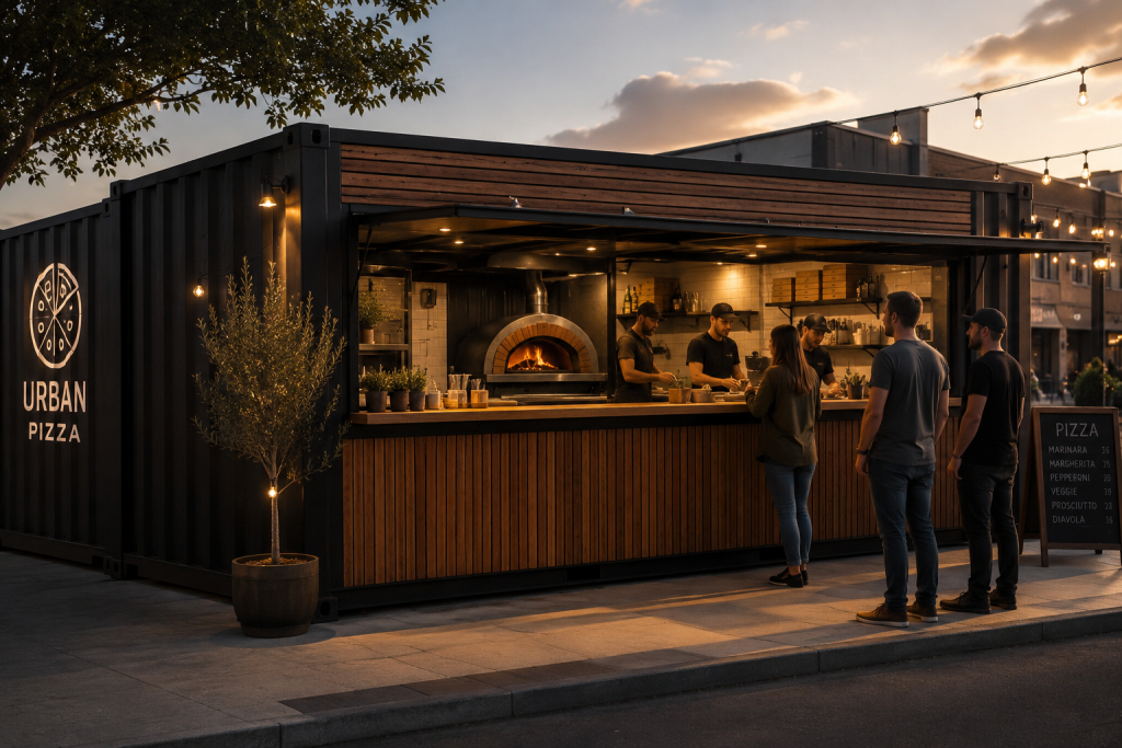 Pizzeria container