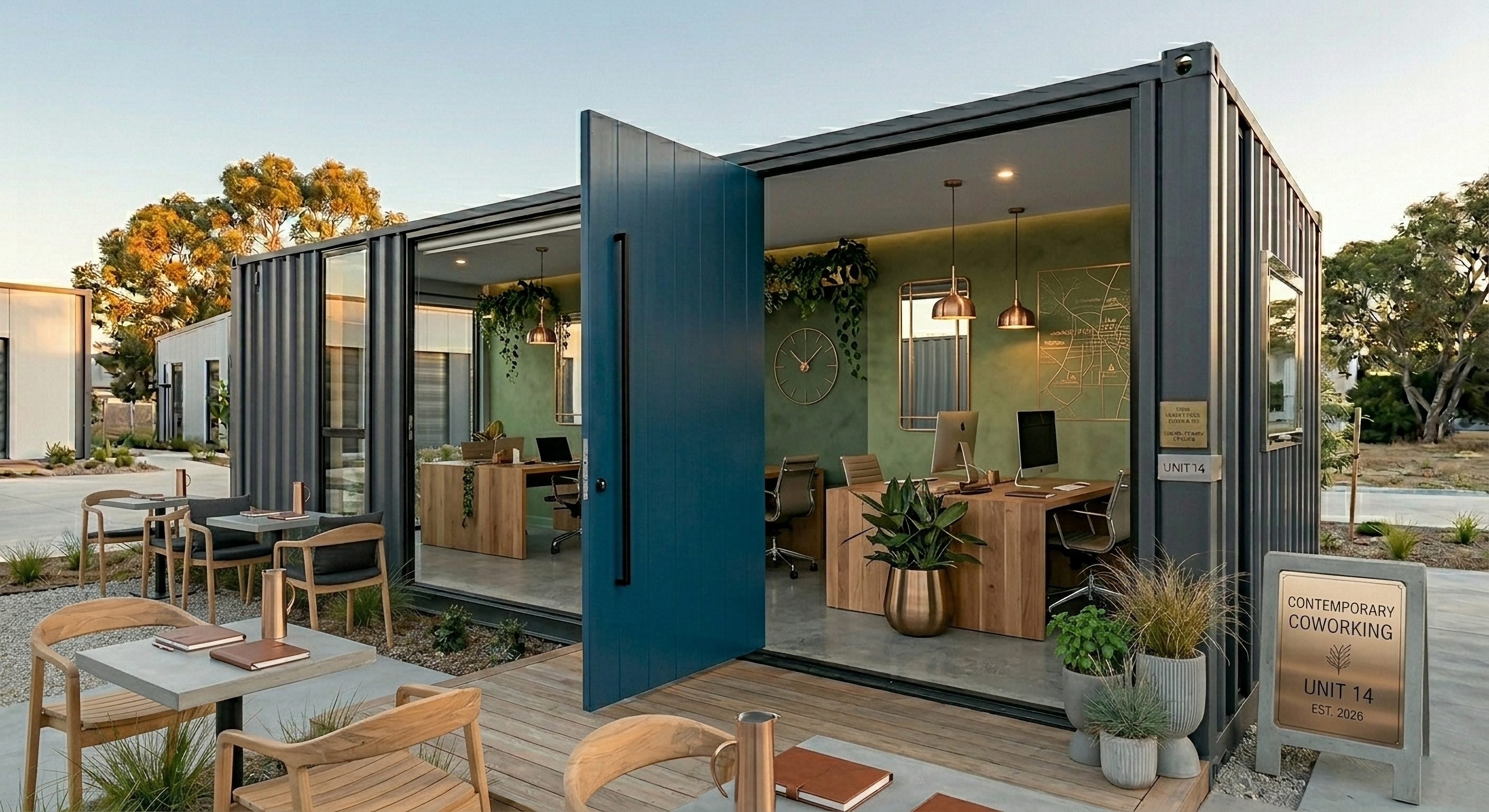 Office Garden — bureau container extérieur